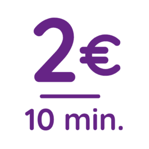 2 euros - 10 minutos