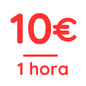 10 euros - 1 hora